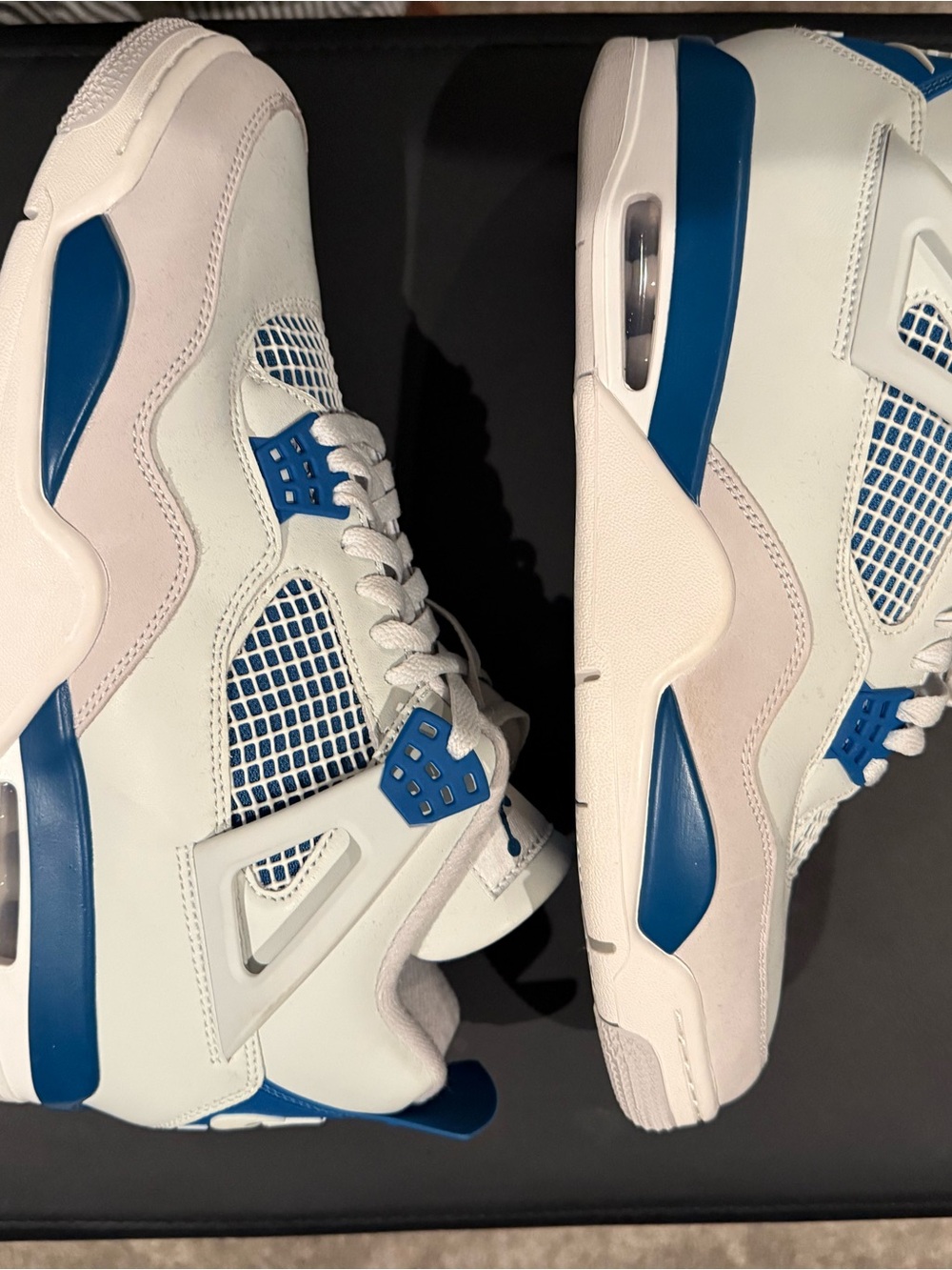 Nike Jordan 4 Retro Military Blue Basketball Sneakers